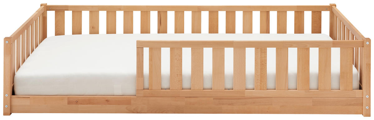 BODENBETT. 120/200 cm  in Buchefarben  - Buchefarben, LIFESTYLE, Holz (120/200cm) - Ben'n'jen