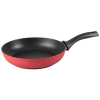 PFANNE 24 cm  - Rot/Schwarz, Basics, Metall (24cm) - Kelomat