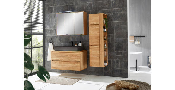 WASCHBECKENUNTERSCHRANK 100/54/46 cm  - Eichefarben, KONVENTIONELL, Holz/Holzwerkstoff (100/54/46cm) - Linea Natura