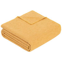 WOHNDECKE CHARLOTTE 140/200 cm  - Gelb, KONVENTIONELL, Textil (140/200cm) - Bio:Vio