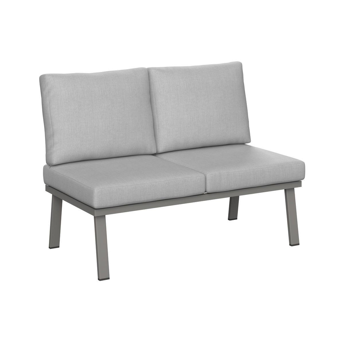 DINING-LOUNGESET  - Taupe, MODERN, Textil/Metall (179/76/75cm) - Ambia Garden