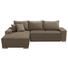 WOHNLANDSCHAFT in Textil Taupe - Taupe/Silberfarben, Design, Kunststoff/Textil (196/276cm) - Cantus WOHNLANDSCHAFT in Textil Taupe - Taupe/Silberfarben, Design, Kunststoff/Textil (196/276cm) - Cantus