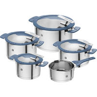 KOCHTOPFSET Simplify 5-teilig  - Pastellblau, Glas/Metall - Zwilling