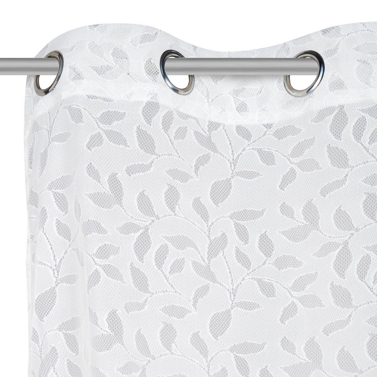 ÖSENVORHANG  - Weiß, Basics, Textil (140/245cm) - Boxxx