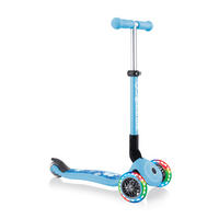 KINDERSCOOTER JUNIOR FOLDABLE FANTASY LIGHTS  - Hellblau, LIFESTYLE, Kunststoff (56/28,6/68cm) - GLOBBER