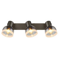 STRAHLER Kairo 41/10/14 cm  - Chromfarben/Weiß, Design, Glas/Metall (41/10/14cm) - Globo