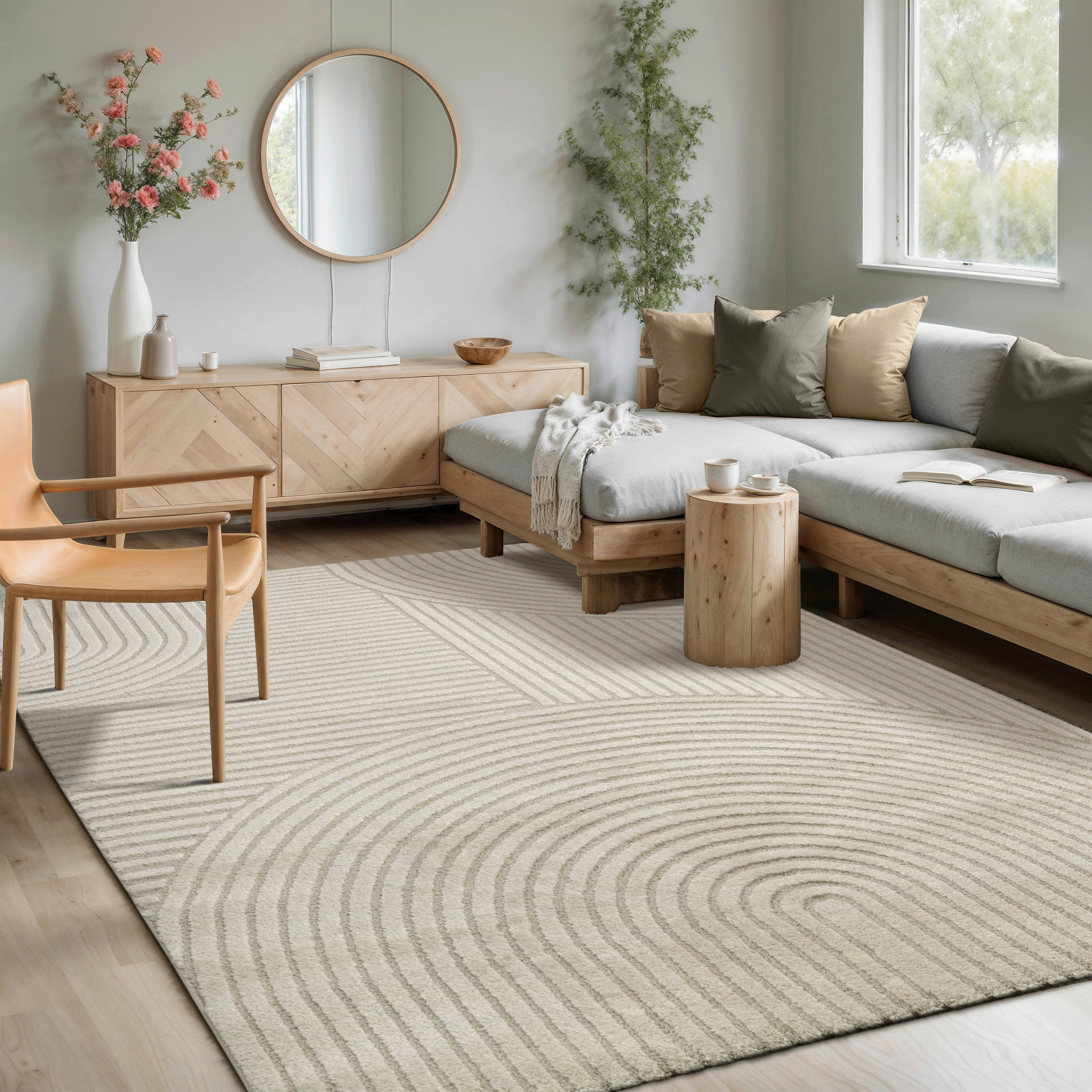 WEBTEPPICH 160/230 cm Elio Creme, Beige  - Beige/Creme, KONVENTIONELL, Textil (160/230cm) - Novel