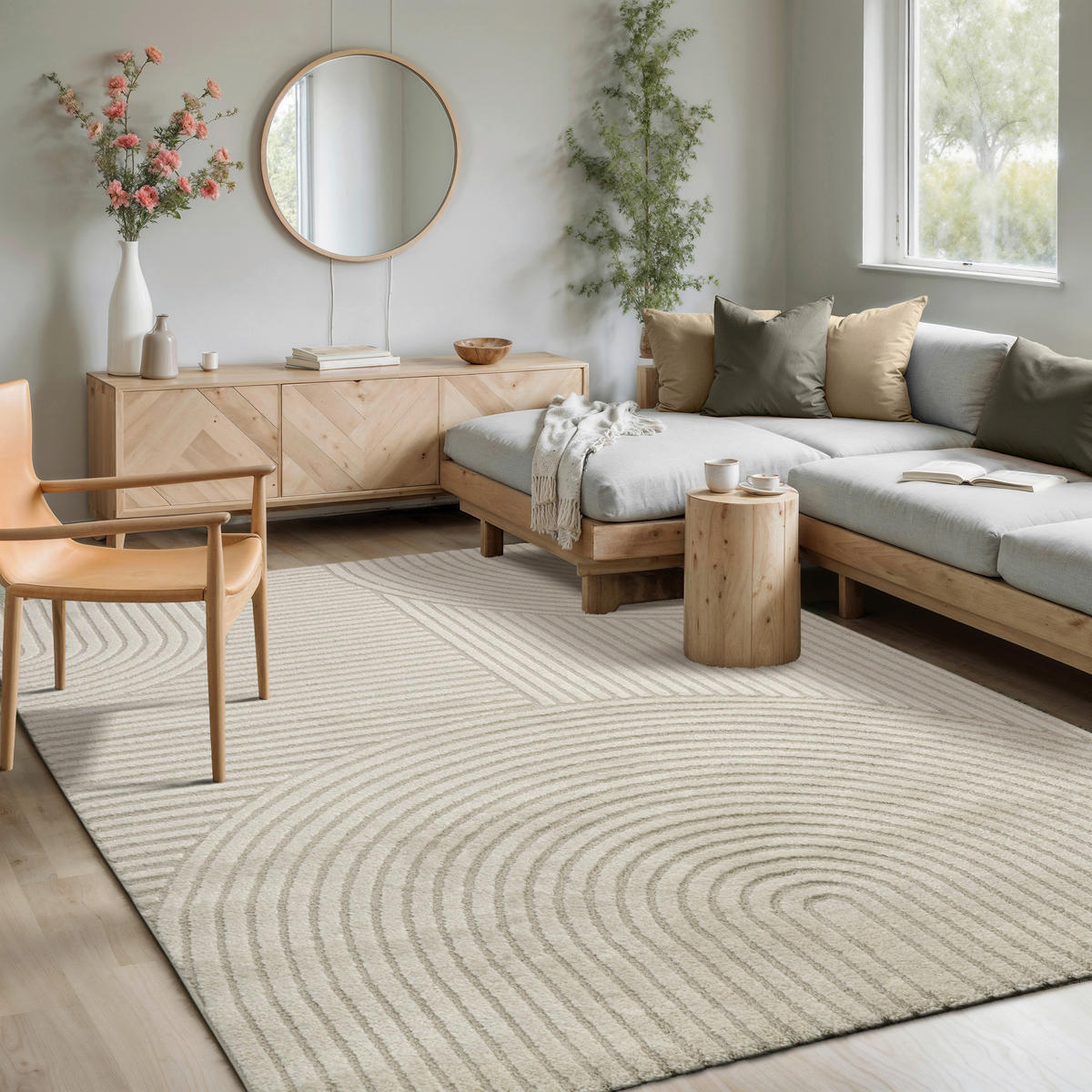 WEBTEPPICH 80/150 cm Elio Creme, Beige  - Beige/Creme, KONVENTIONELL, Textil (80/150cm) - Novel