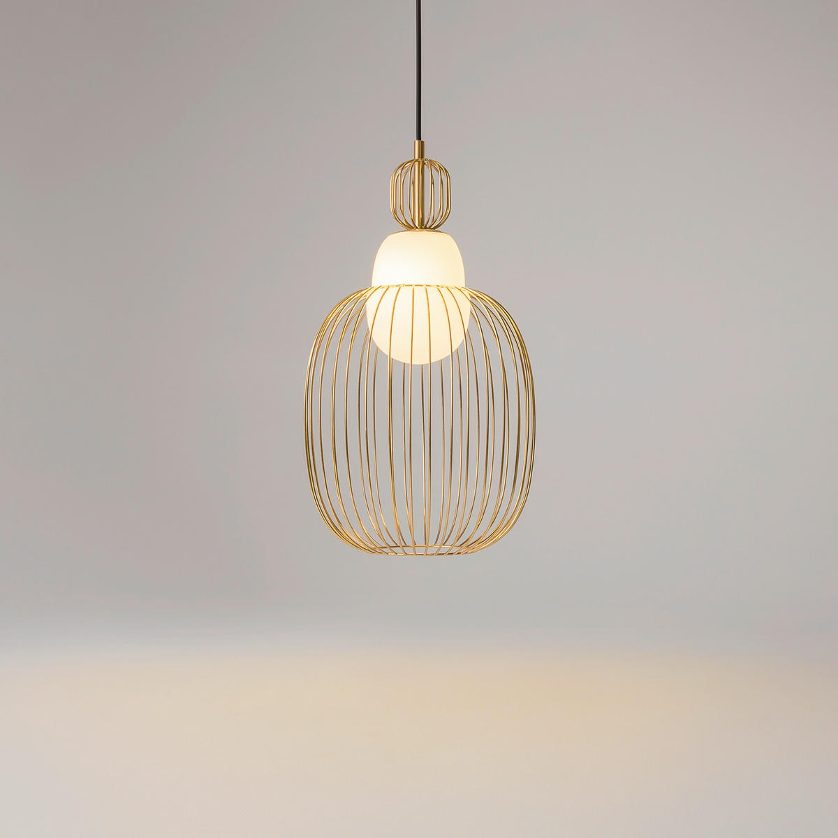 PENDELLAMPA Levitation 25.8/348 cm  - mässingsfärgad, Design, metall (25.8/348cm) - MAYTONI