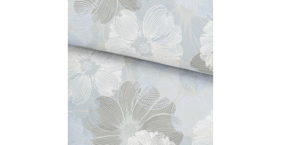 Bettwäsche Adelheid 140/200cm - Taupe/Blau, KONVENTIONELL, Textil (140/200cm) - Ombra