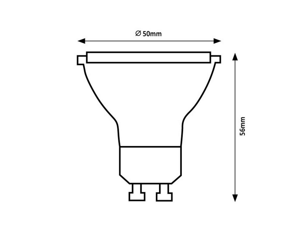 LED SIJALICA - bela, Osnovno, plastika (5/5.6cm)