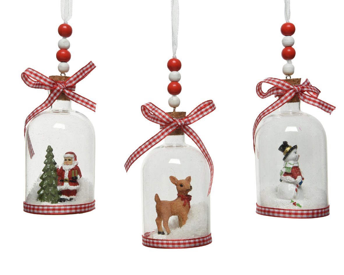 ORNAMENTE BRAD DE CRĂCIUN - Basics (6/6/15cm)