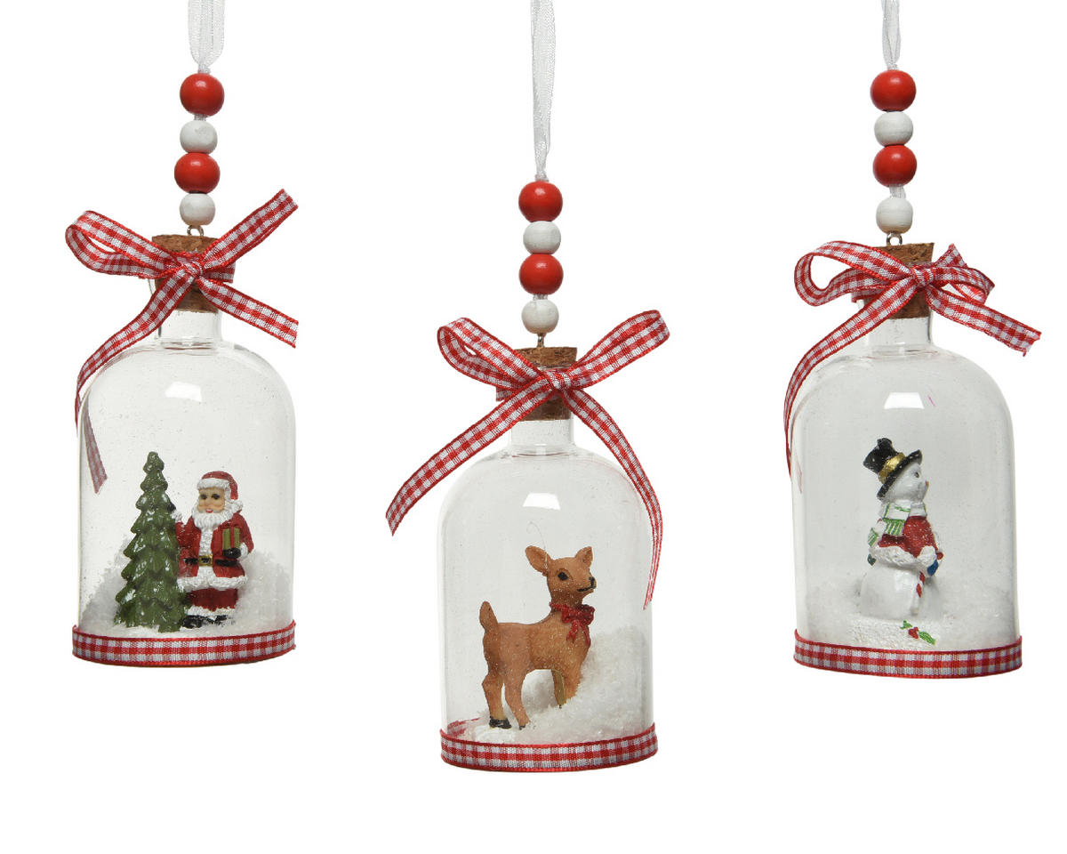 ORNAMENTE BRAD DE CRĂCIUN - Basics (6/6/15cm)