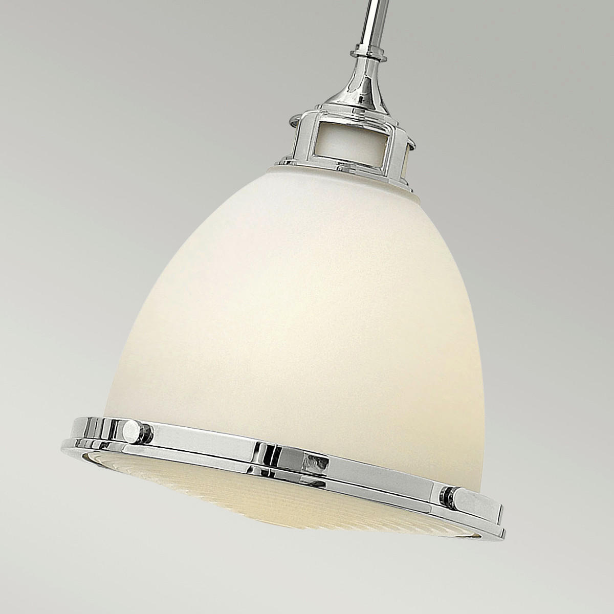 VISEČA SVETILKA  Elstead Amelia      32.4/42 cm      E27 - barve kroma, Konvencionalno, kovina/steklo (32.4/42cm) - Elstead Lighting