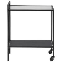 SERVERINGSVAGN i klar  - klar/svart, Basics, metall/glas (60/75/30cm) - MID.YOU