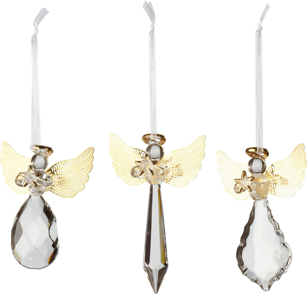 KROGLICA ZA BOŽIČNO JELKO - rumena/prozorno, Basics, steklo (21/11,5cm) - Villeroy & Boch