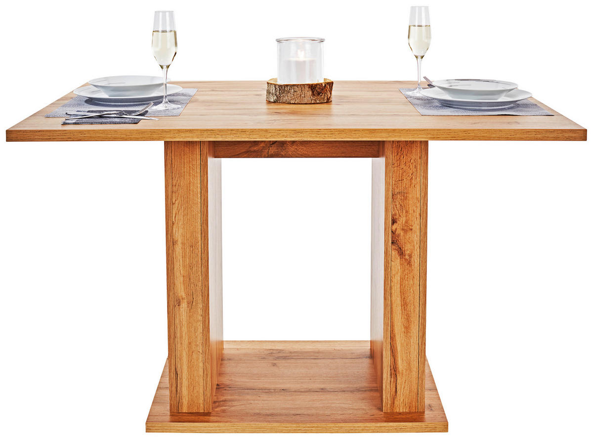 ESSTISCH rechteckig Eichefarben  - Eichefarben, MODERN, Holzwerkstoff (120/80/74cm) - home24
