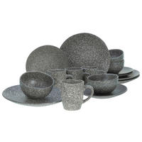KOMBINOVANÁ SOUPRAVA, 16dílné, kamenina - šedá, Moderní, keramika (34/30/32cm) - Creatable