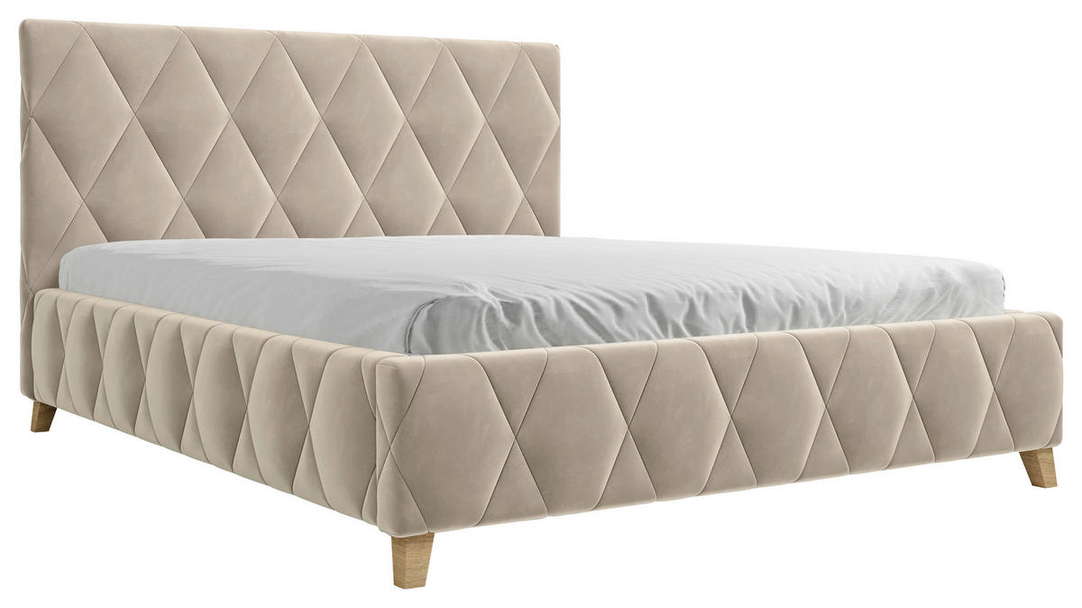POLSTERBETT 120/200 cm  in Cappuccino  - Cappuccino, Modern, Holz/Holzwerkstoff (120/200cm) - MID.YOU