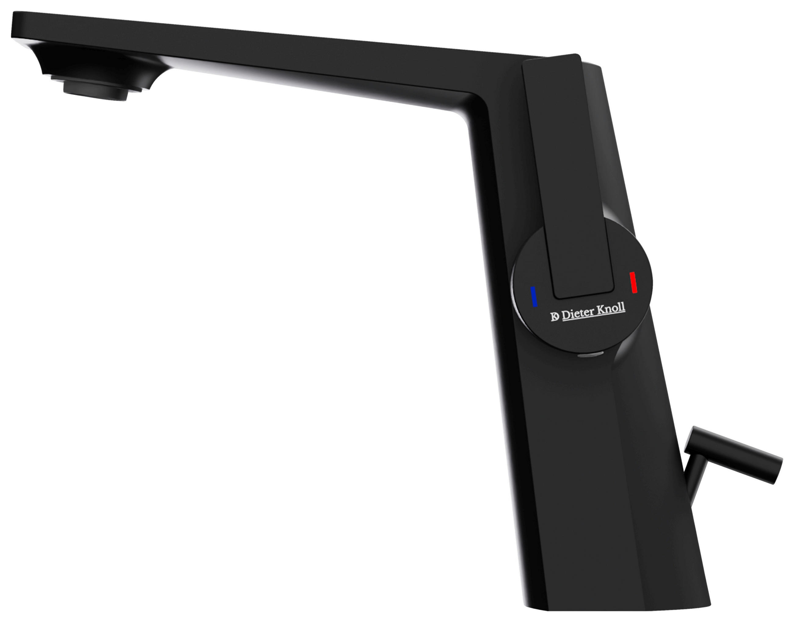 WASCHTISCHARMATUR 164 1000 S  - Schwarz, MODERN, Metall (3,5/15,3/18cm) - Dieter Knoll