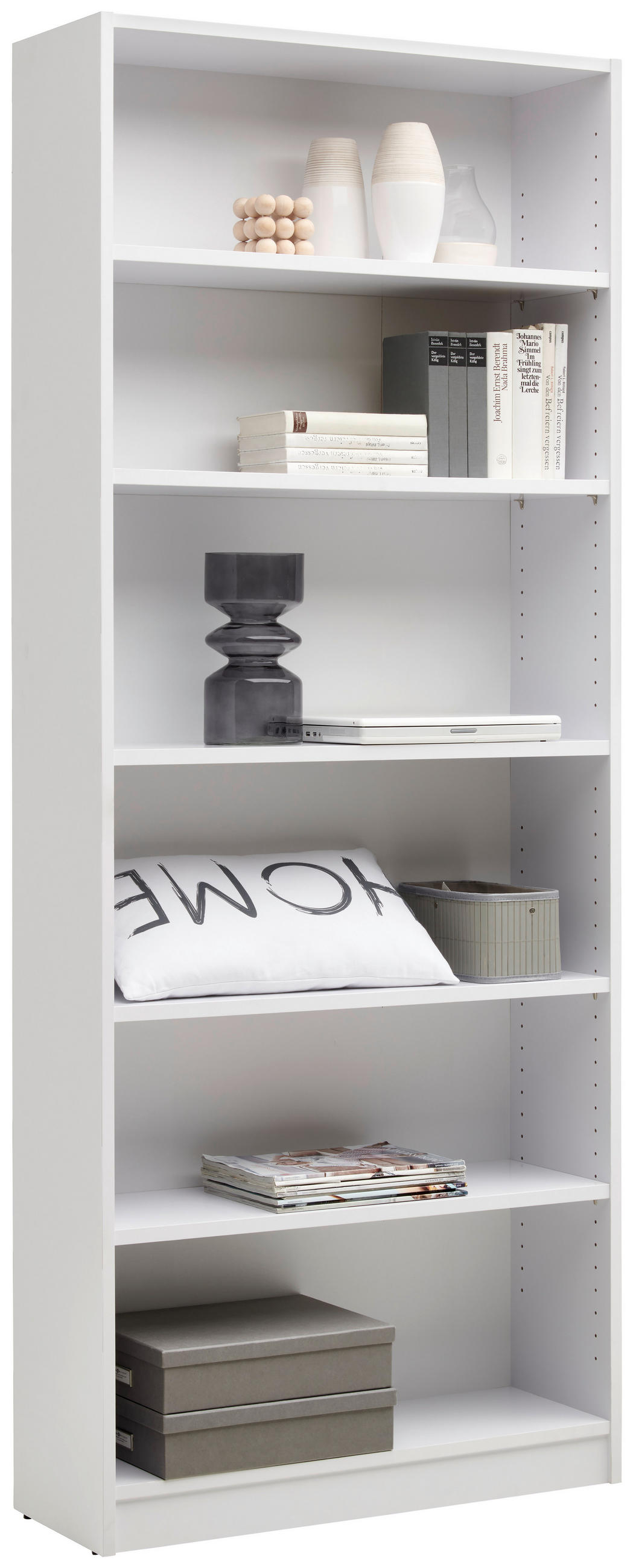 REGAL Weiß  - Weiß, KONVENTIONELL, Holzwerkstoff (80/199,2/28cm) - Carryhome