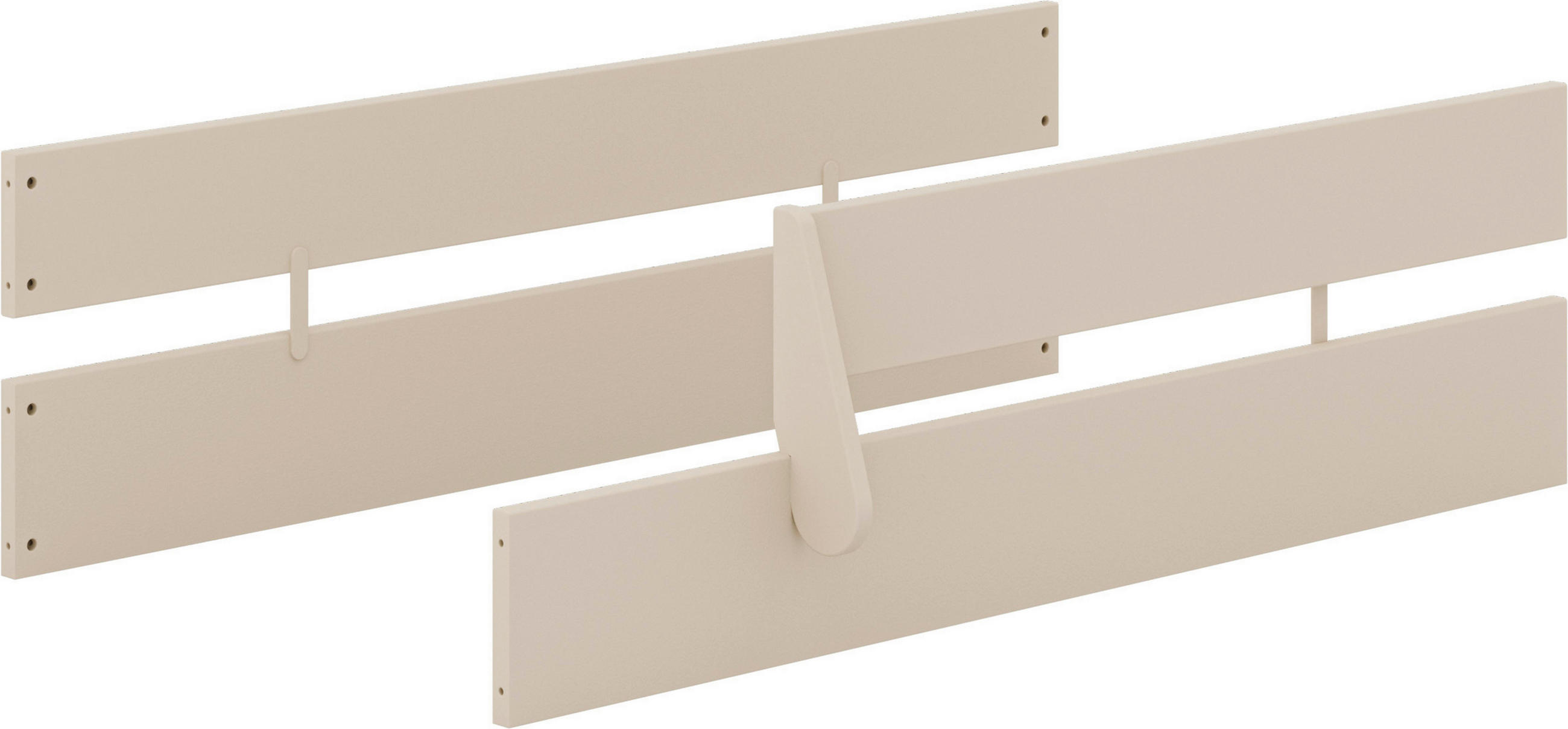 BABYBETT-SICHERHEITSSET - Beige, Basics, Holzwerkstoff (146cm) - Paidi