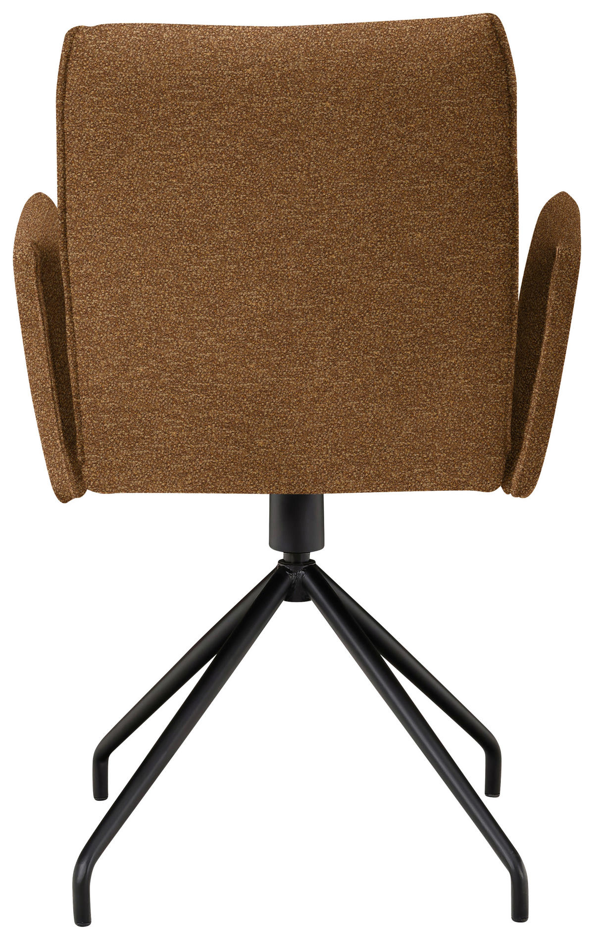 ARMLEHNSTUHL  in Stahl Mikrofaser  - Rostfarben/Schwarz, Design, Textil/Metall (60/91/60cm) - Moderano