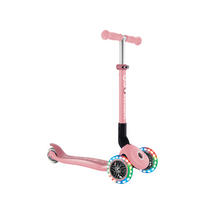 KINDERSCOOTER JUNIOR FOLDABLE LIGHTS  - Rosa, Basics, Kunststoff (56/28.6/68cm) - GLOBBER