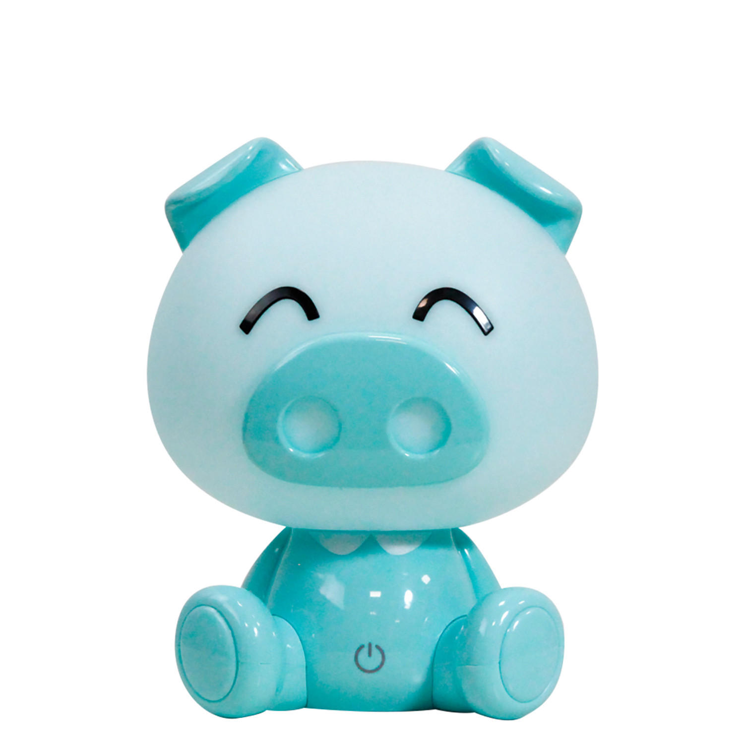 KINDERTISCHLEUCHTE  - Hellblau, Basics, Kunststoff (15/15/19cm)