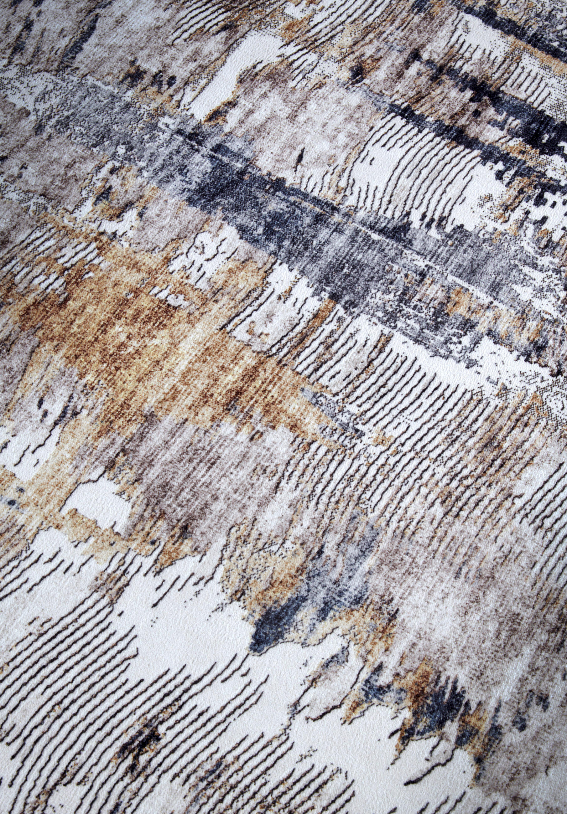 FLACHWEBETEPPICH 120/160 cm Imagination Anthrazit, Goldfarben  - Anthrazit/Goldfarben, Design, Kunststoff (120/160cm)