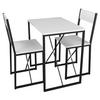 MATBORD i trämaterial 72,8/52,7/84,7 cm   - vit/svart, Design, metall/trämaterial (72,8/52,7/84,7cm) - MID.YOU