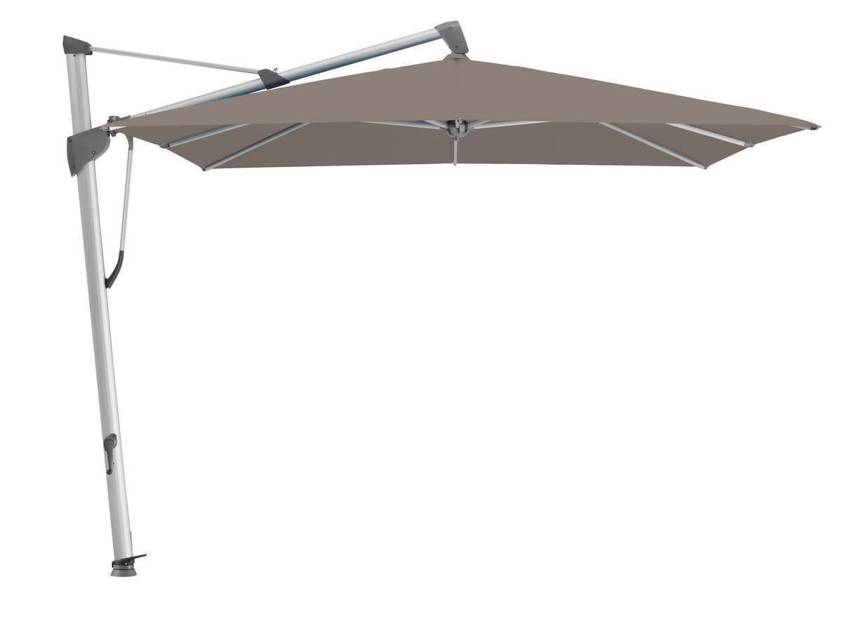 AMPELSCHIRM 400x300 cm  - Taupe/Anthrazit, Basics, Textil/Metall (400/300cm) - Glatz