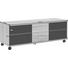 TV-ELEMENT 131/46/45 cm - Silberfarben/Schwarz, Basics, Glas/Holzwerkstoff (131/46/45cm) TV-ELEMENT 131/46/45 cm - Silberfarben/Schwarz, Basics, Glas/Holzwerkstoff (131/46/45cm)