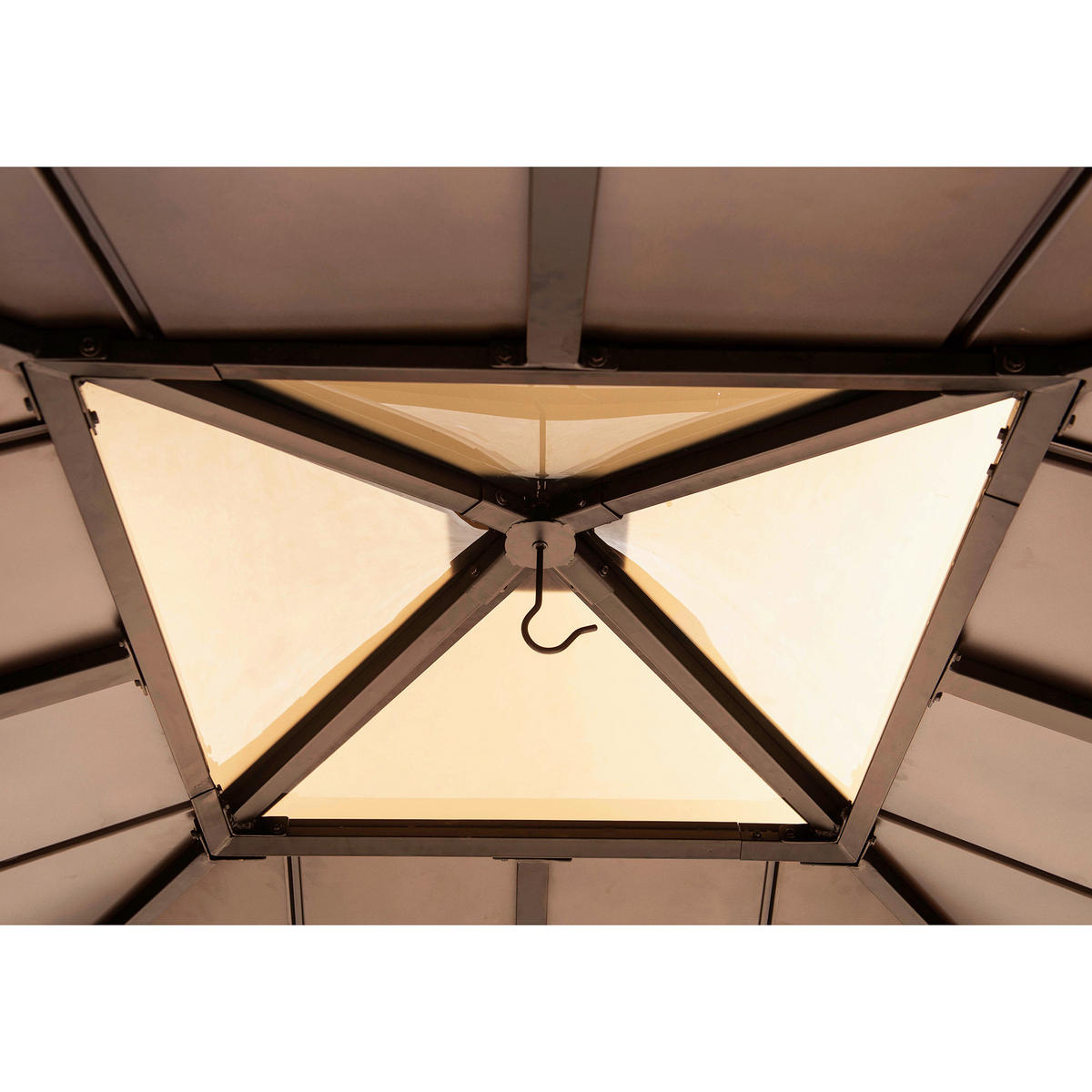 PAVILLON 273/274/273 cm  - Naturfarben/Braun, Basics, Holz/Kunststoff (273/274/273cm) - Modante