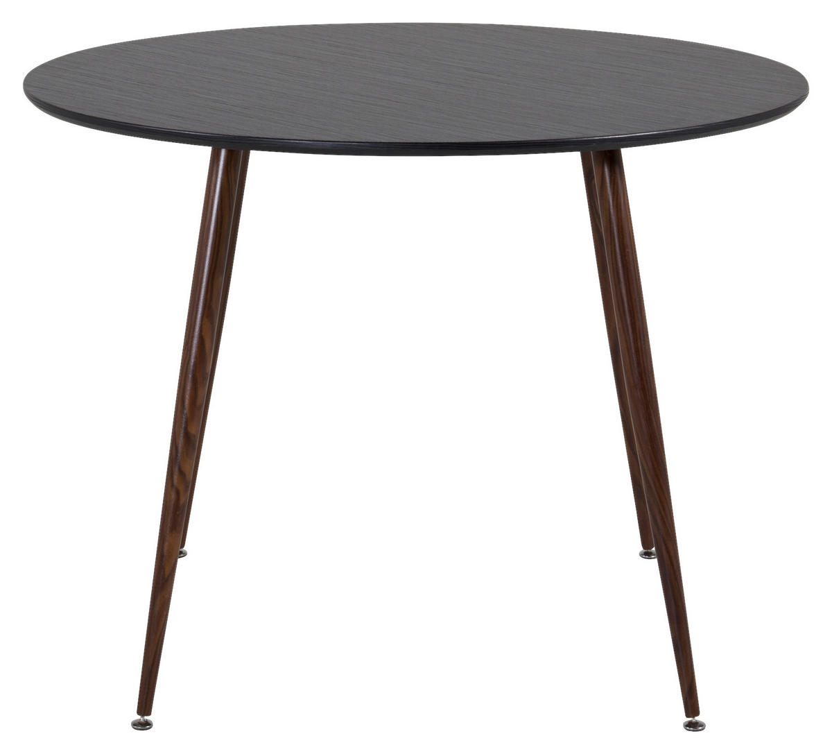 ESSTISCH in Metall, Holzwerkstoff 100/100/75 cm  - Schwarz, Design, Holzwerkstoff/Metall (100/100/75cm) - Livetastic
