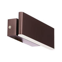 WANDLEUCHTE Nicoletta 21/7/6 cm   - Braun, Design, Kunststoff/Metall (21/7/6cm)