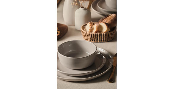 KOMBISERVICE Colori grigio 24-teilig  - Grau, Trend, Keramik - Novel