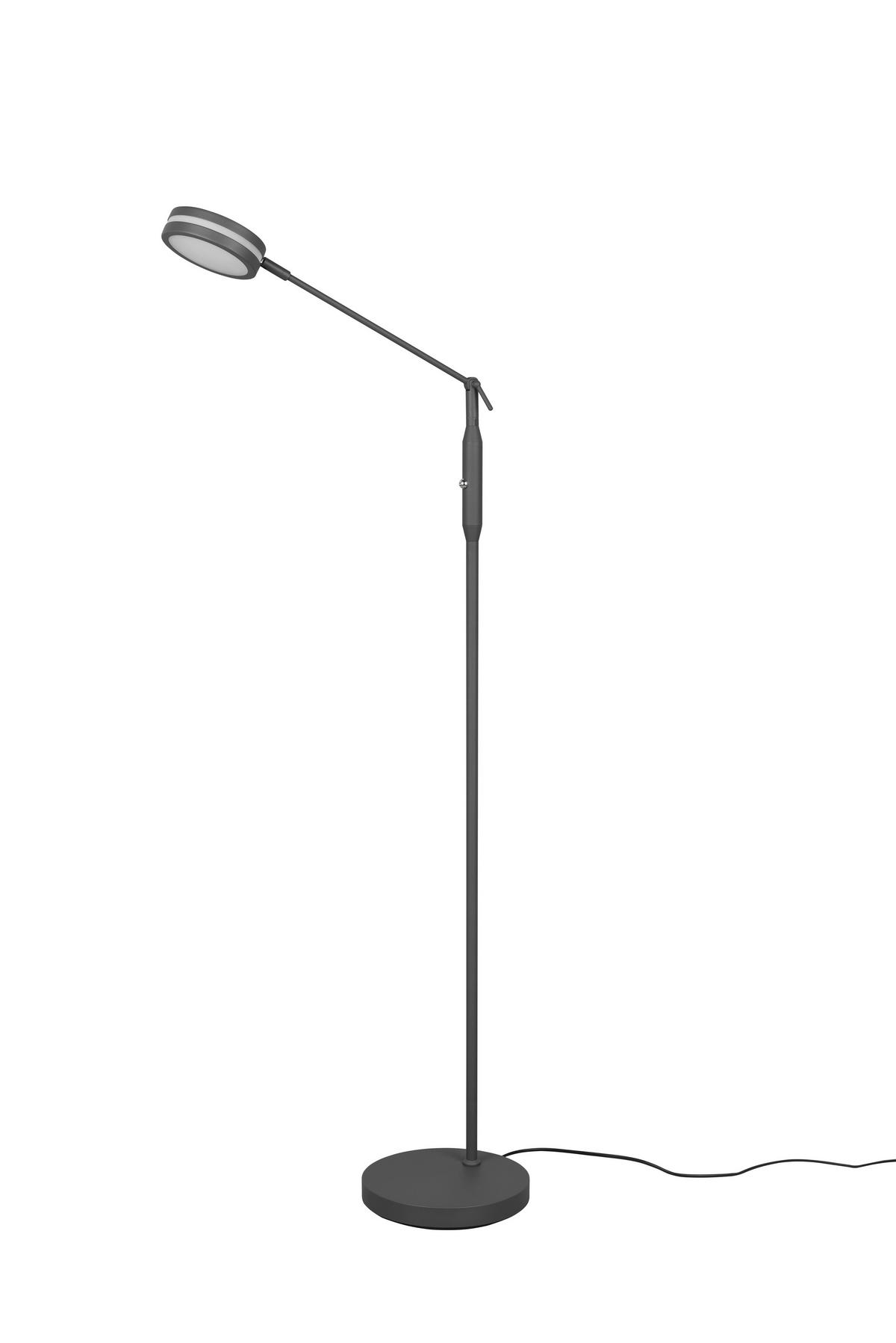 LED-STEHLEUCHTE    - Anthrazit, Basics, Metall (133/23/41cm) - Trio Leuchten