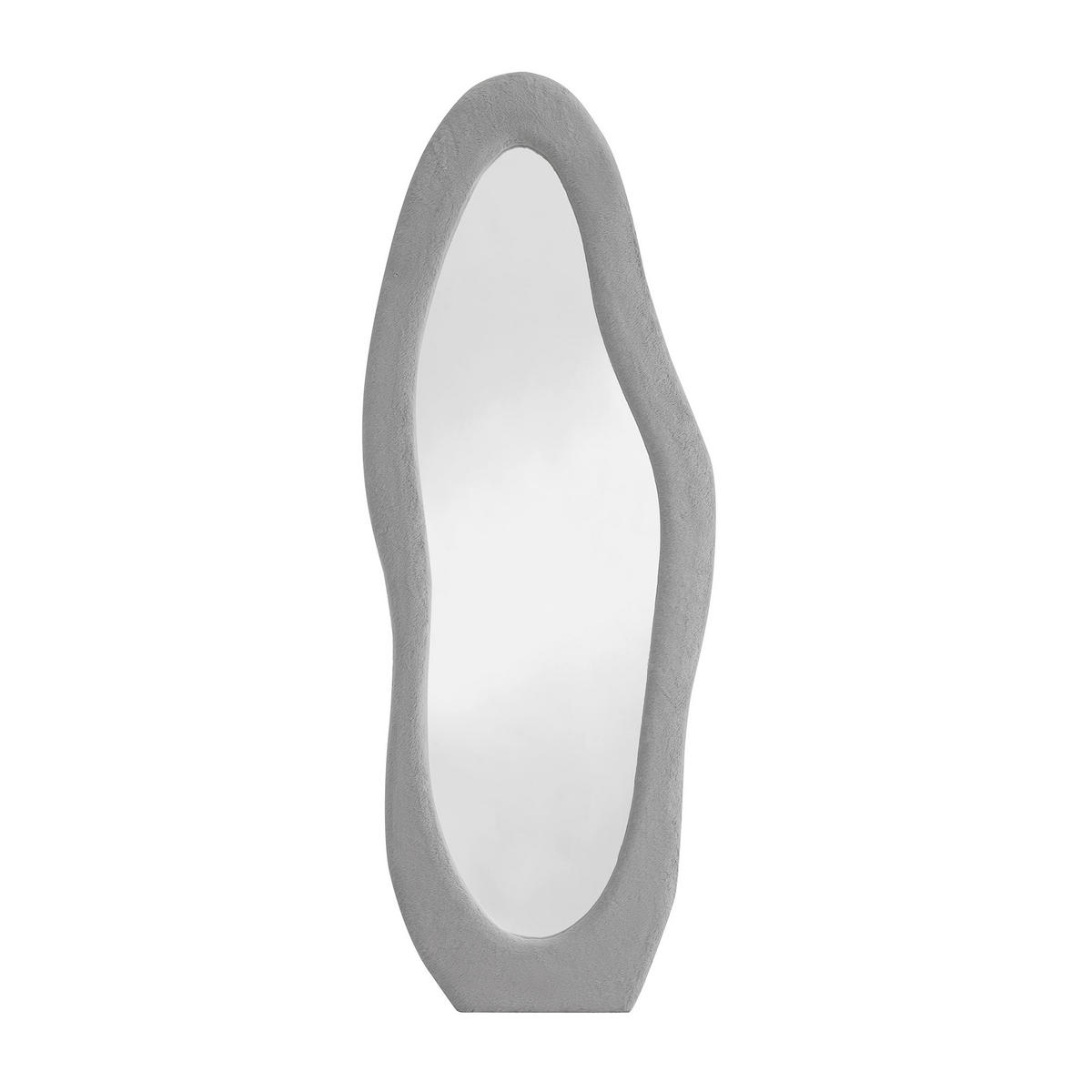 STANDSPIEGEL 60/160/3,5 cm  - Hellgrau, Design, Glas/Holzwerkstoff (60/160/3,5cm) - Livetastic