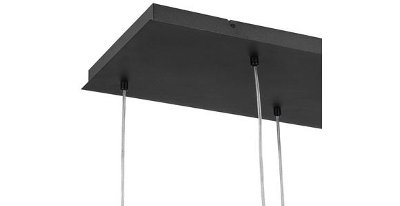 HÄNGELEUCHTE 110/31/120 cm - Chromfarben/Schwarz, Trend, Glas/Kunststoff (110/31/120cm) - Novel