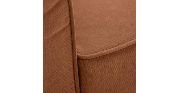 3-SITZER-SOFA  in Chenille Rostfarben  - Rostfarben/Schwarz, KONVENTIONELL, Kunststoff/Textil (226/88/86cm) - Carryhome
