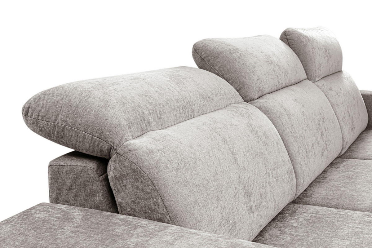 ROHOVÁ SEDAČKA, textil, pískové barvy - černá/pískové barvy, Basics, kov/textil (264/191cm) - Livetastic