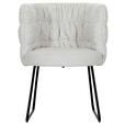 STUHL - Beige/Schwarz, Design, Textil/Metall (62/80/62cm) - Novel