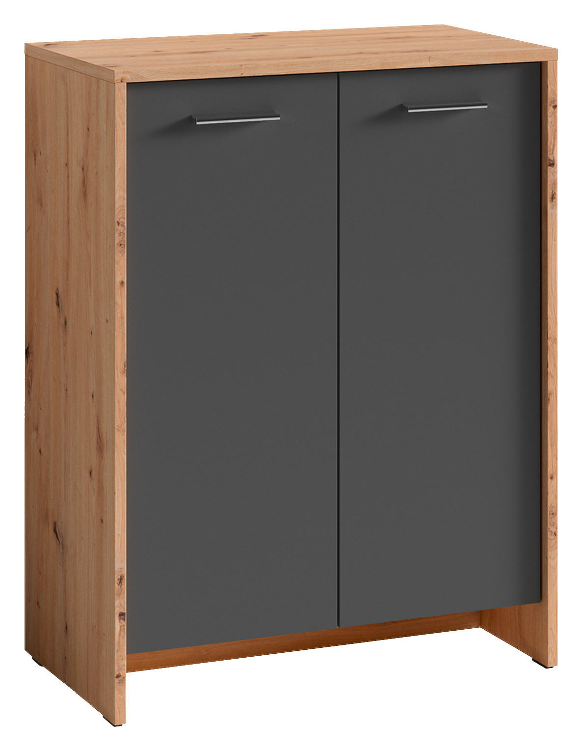 SCHUHSCHRANK Anthrazit, Eiche Artisan  - Anthrazit/Eiche Artisan, MODERN, Holzwerkstoff/Kunststoff (63/83/35cm) - MID.YOU