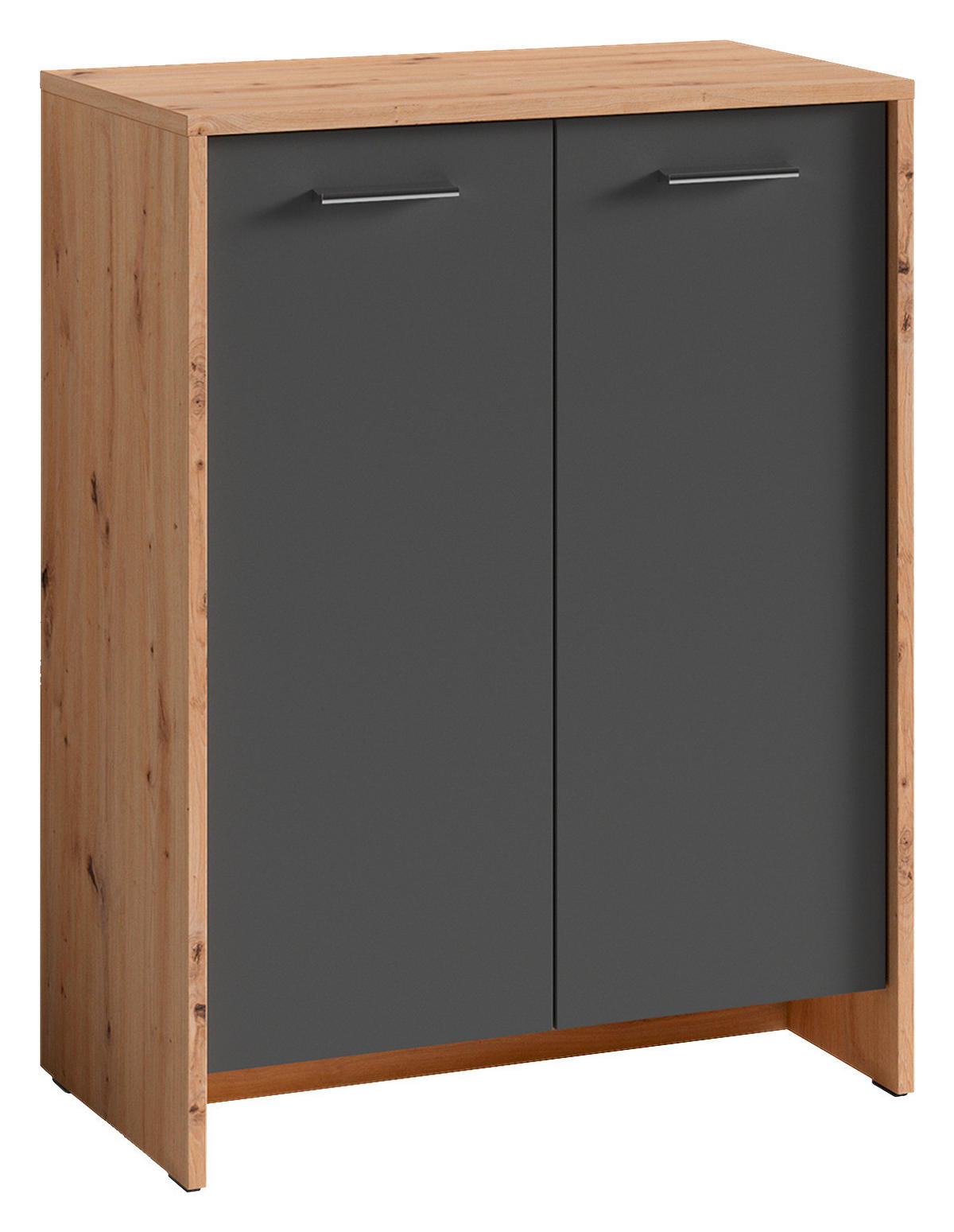 SCHUHSCHRANK Anthrazit, Eiche Artisan  - Anthrazit/Eiche Artisan, MODERN, Holzwerkstoff/Kunststoff (63/83/35cm) - MID.YOU