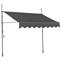 MARKISE - Dunkelgrau, MODERN, Textil/Metall (350/300/120cm)