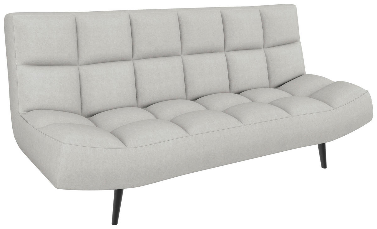 SCHLAFSOFA  in Mikrofaser Naturfarben  - Schwarz/Naturfarben, KONVENTIONELL, Holz/Textil (197/85/92cm) - Carryhome