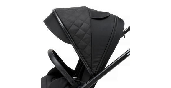 KINDERWAGENSET  - Schwarz, Basics, Textil/Metall - My Baby Lou