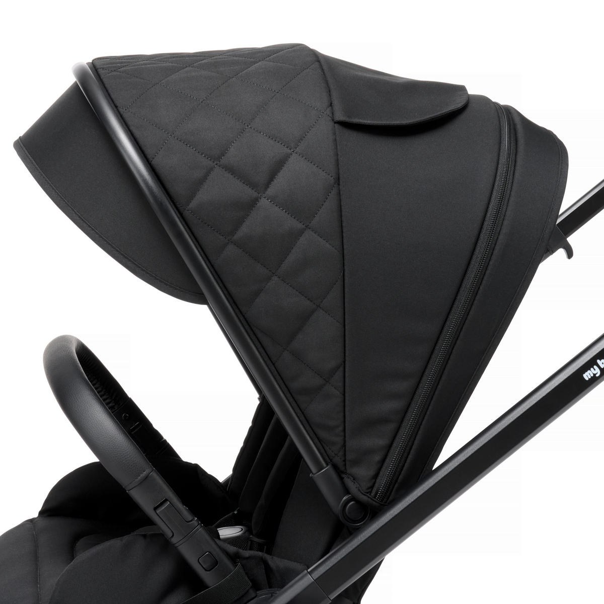 KINDERWAGENSET   schwarz  - Schwarz, Basics, Textil/Metall - My Baby Lou