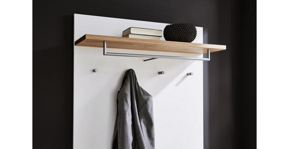 GARDEROBENPANEEL 92/140/28 cm - Eichefarben/Weiß, Design, Holz/Holzwerkstoff (92/140/28cm) - Dieter Knoll